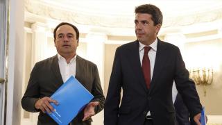 Carlos Mazón y Juanfran Pérez Llorca en 2023, antes de la investidura del primero. Rober Solsona / EP