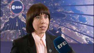 La ministra Diana Morant, durante el anuncio del incremento del presupuesto a la ESA