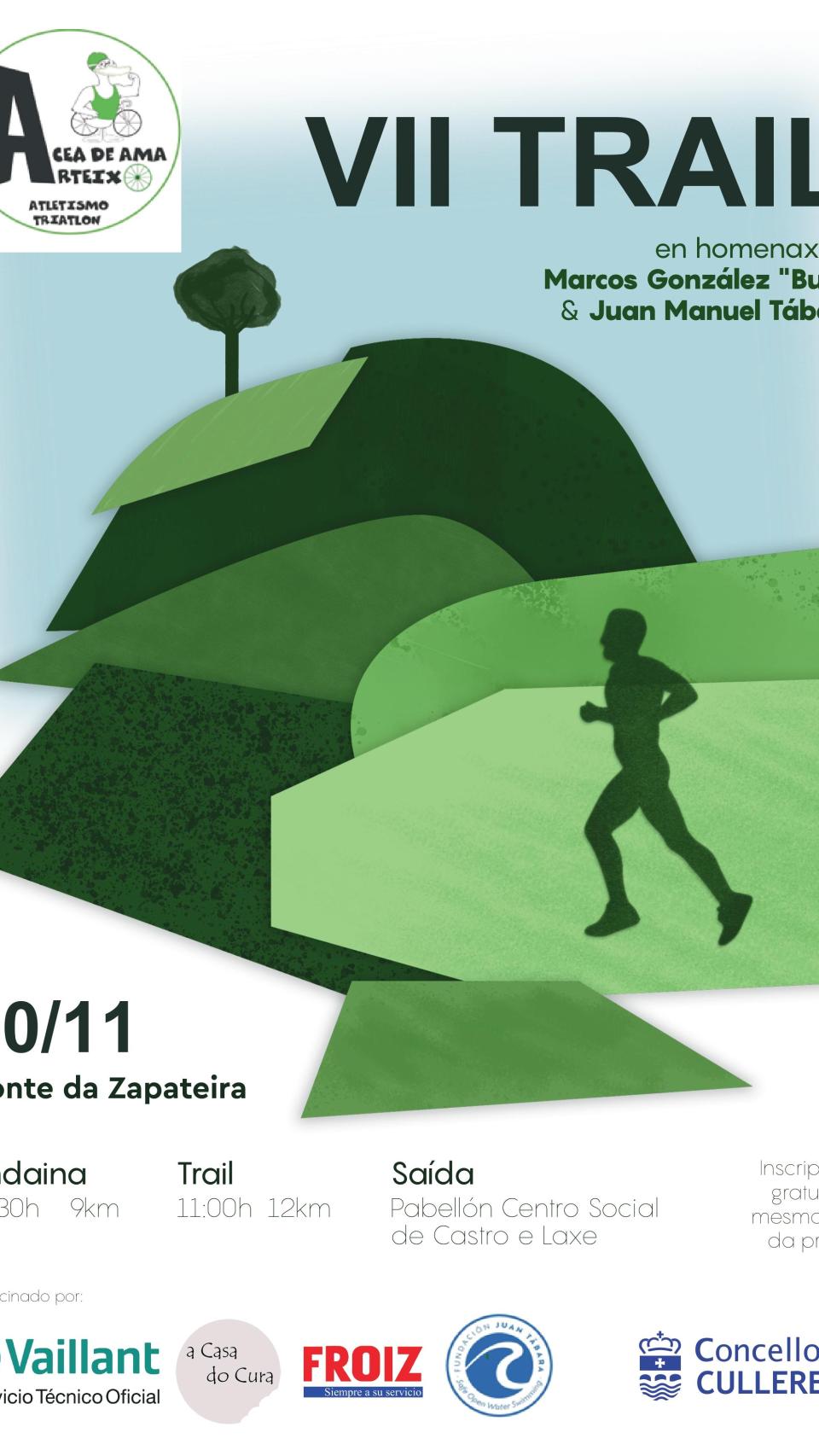 El club Atletas Acea de Ama celebra este domingo su VII Trail en el Monte da Zapateira