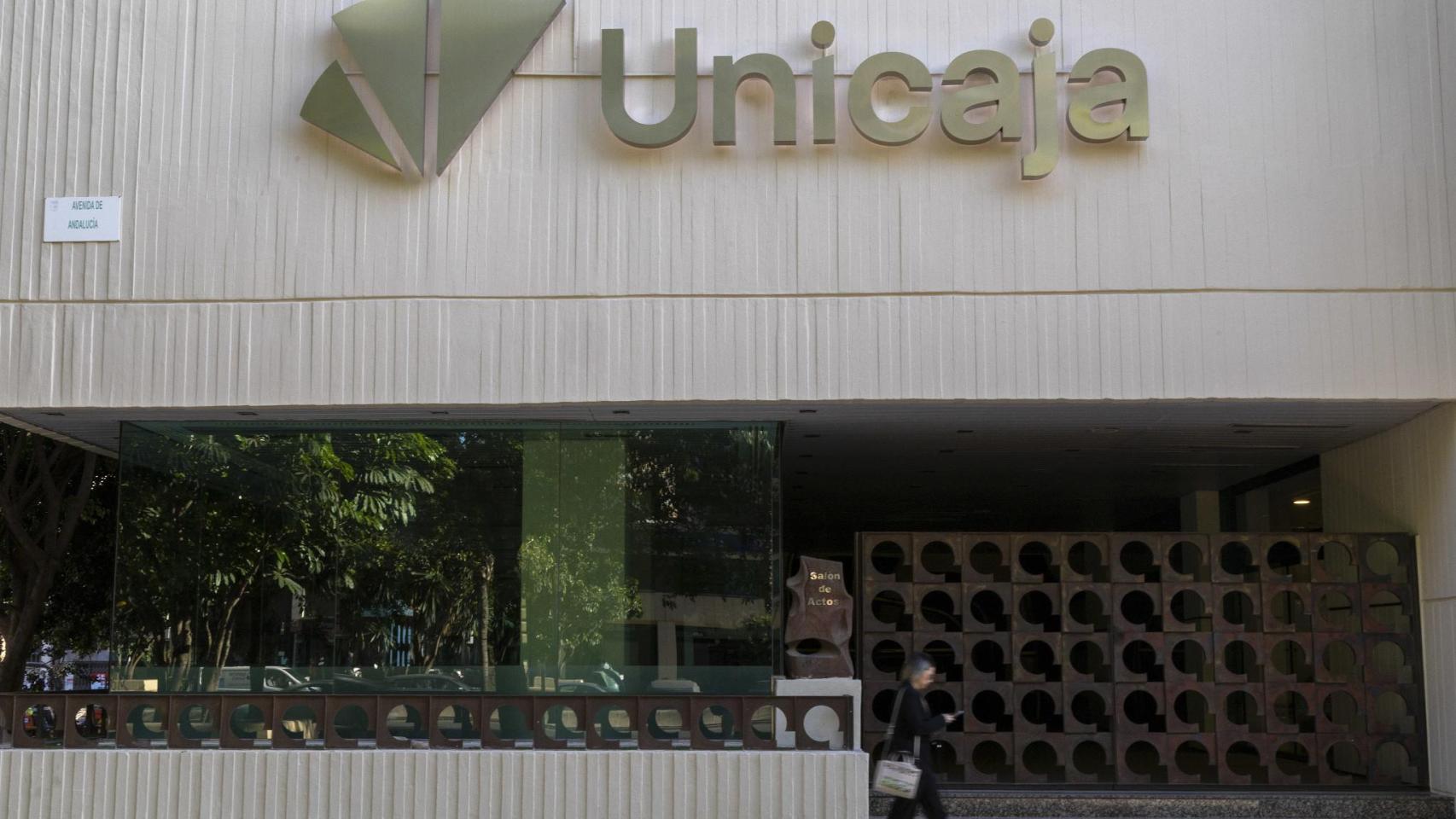 La sede central de Unicaja en Málaga.