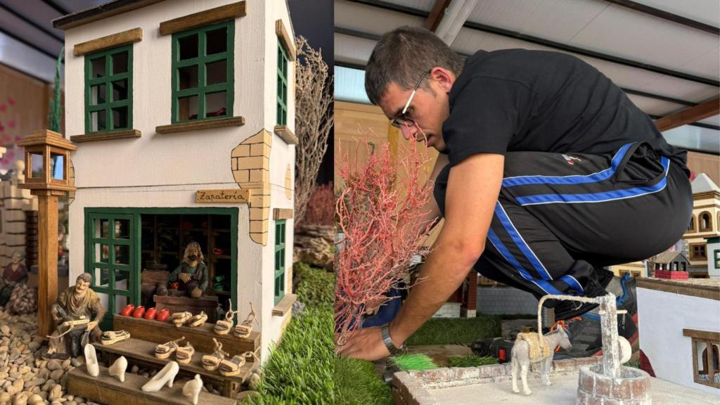 Jorge Martín en su Belén.
