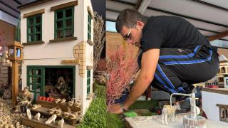 Jorge Martín en su Belén.