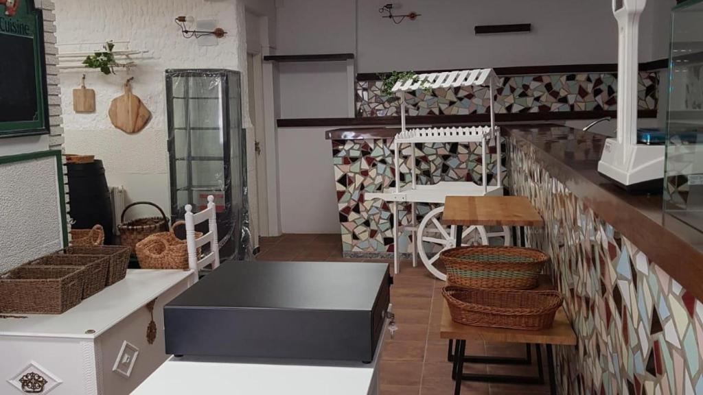 Azulejos originales que se mantienen de cuando la tienda fue un bar