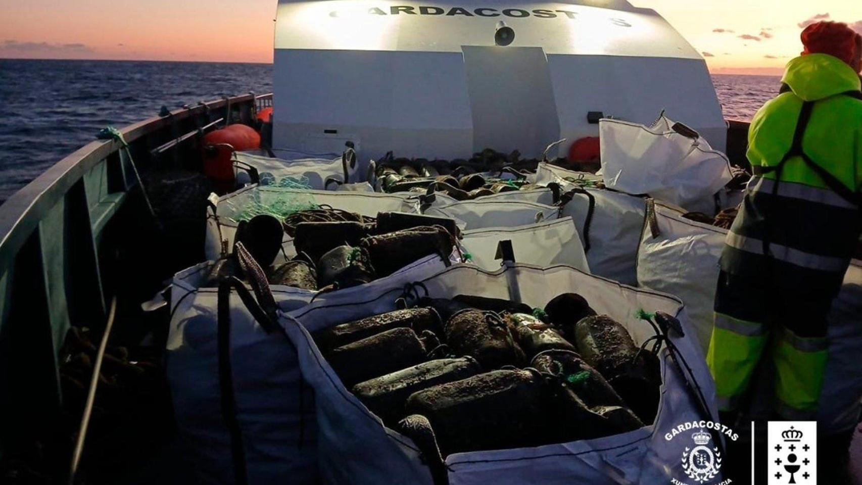 Operativo de Gardacostas contra el furtivismo en A Guarda