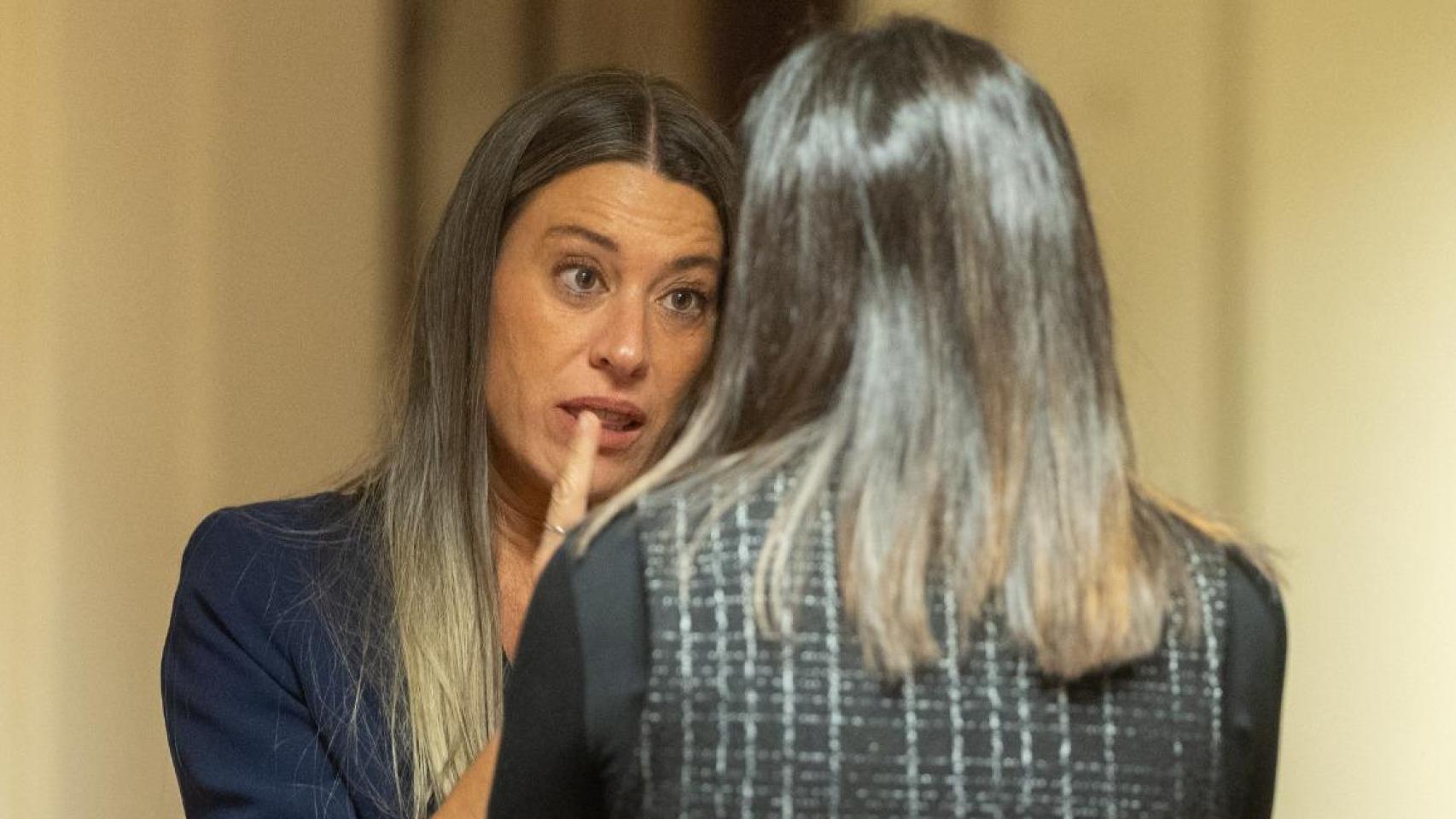 La portavoz de Junts en el Congreso, Míriam Nogueras, este miércoles en el Congreso de los Diputados.