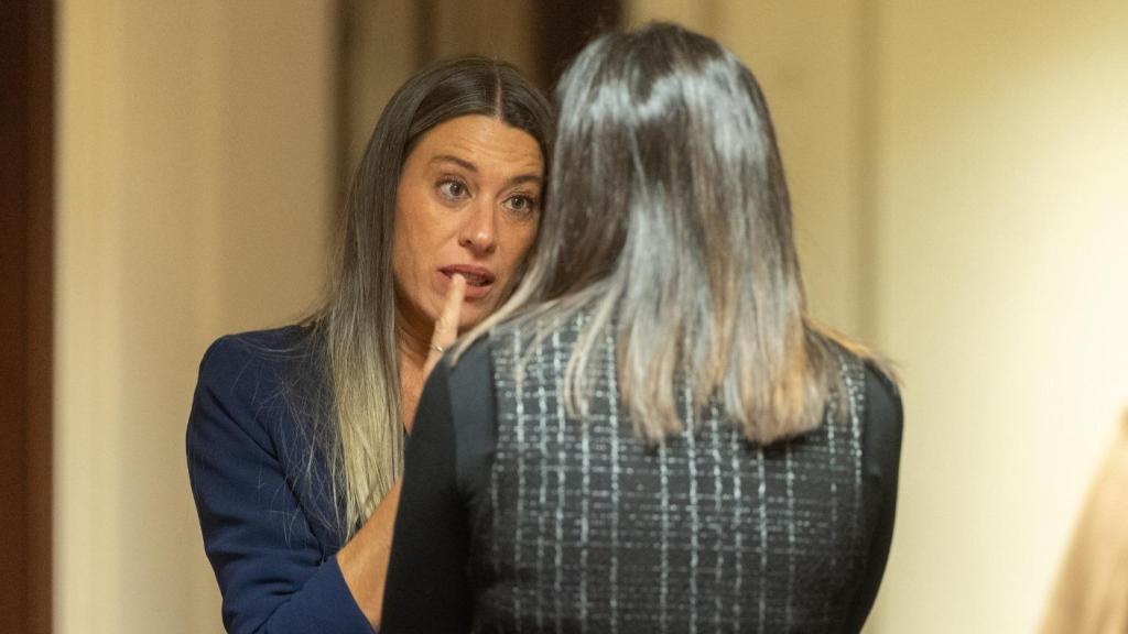 La portavoz de Junts en el Congreso, Míriam Nogueras, este miércoles en el Congreso de los Diputados.