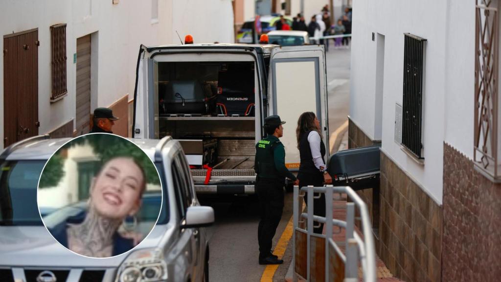 Un montaje con imágenes de la vivienda y la fallecida, Concha.