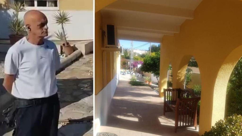 Carmelo Peláez y su chalet.