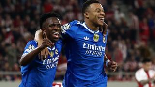 Mbappé y Vinicius, los jugadores más destacados del Real Madrid ante el Olympiacos.