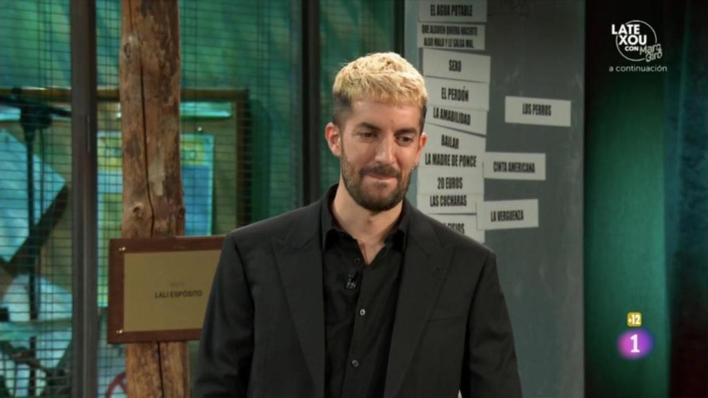 David Broncano, presentador de 'La Revuelta' en el momento del reproche