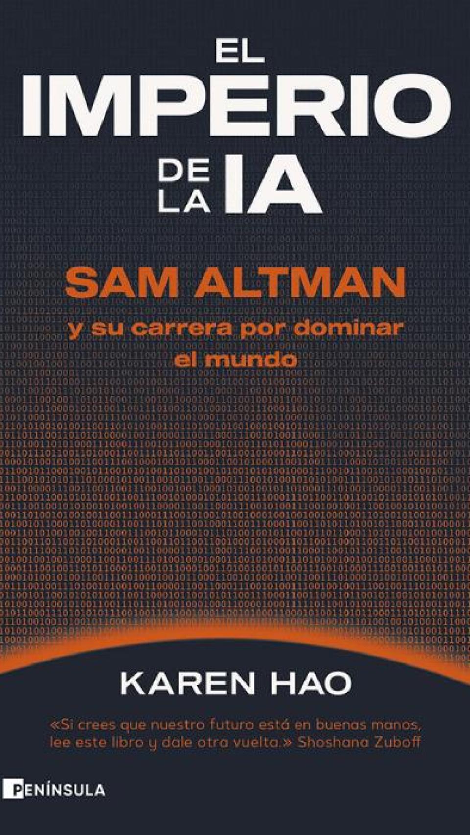 Portada del libro 'El imperio de la IA'