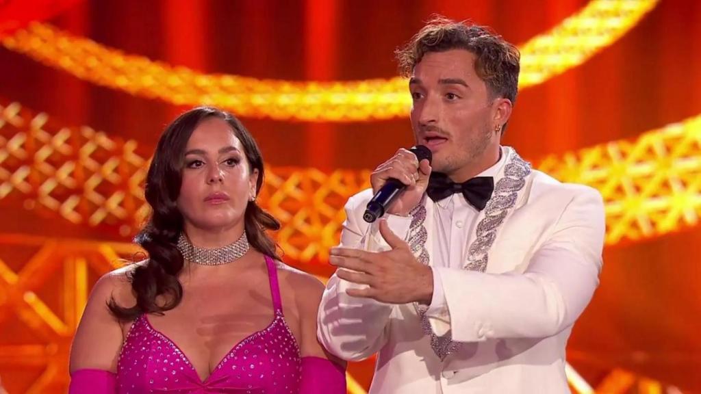 Anabel Pantoja y su compañero de baile Álvaro Cuenca.