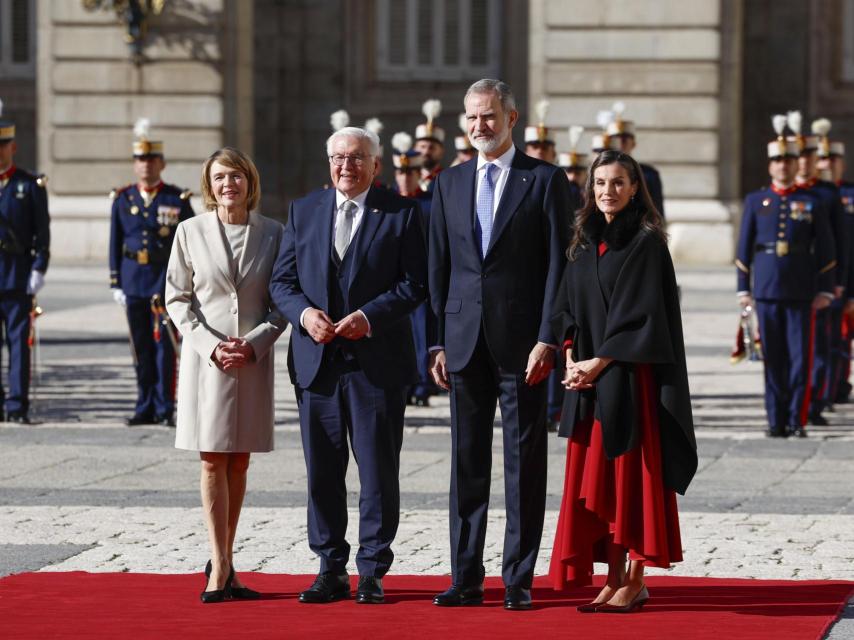 Los Reyes, junto al presidente de Alemania y la primera dama.