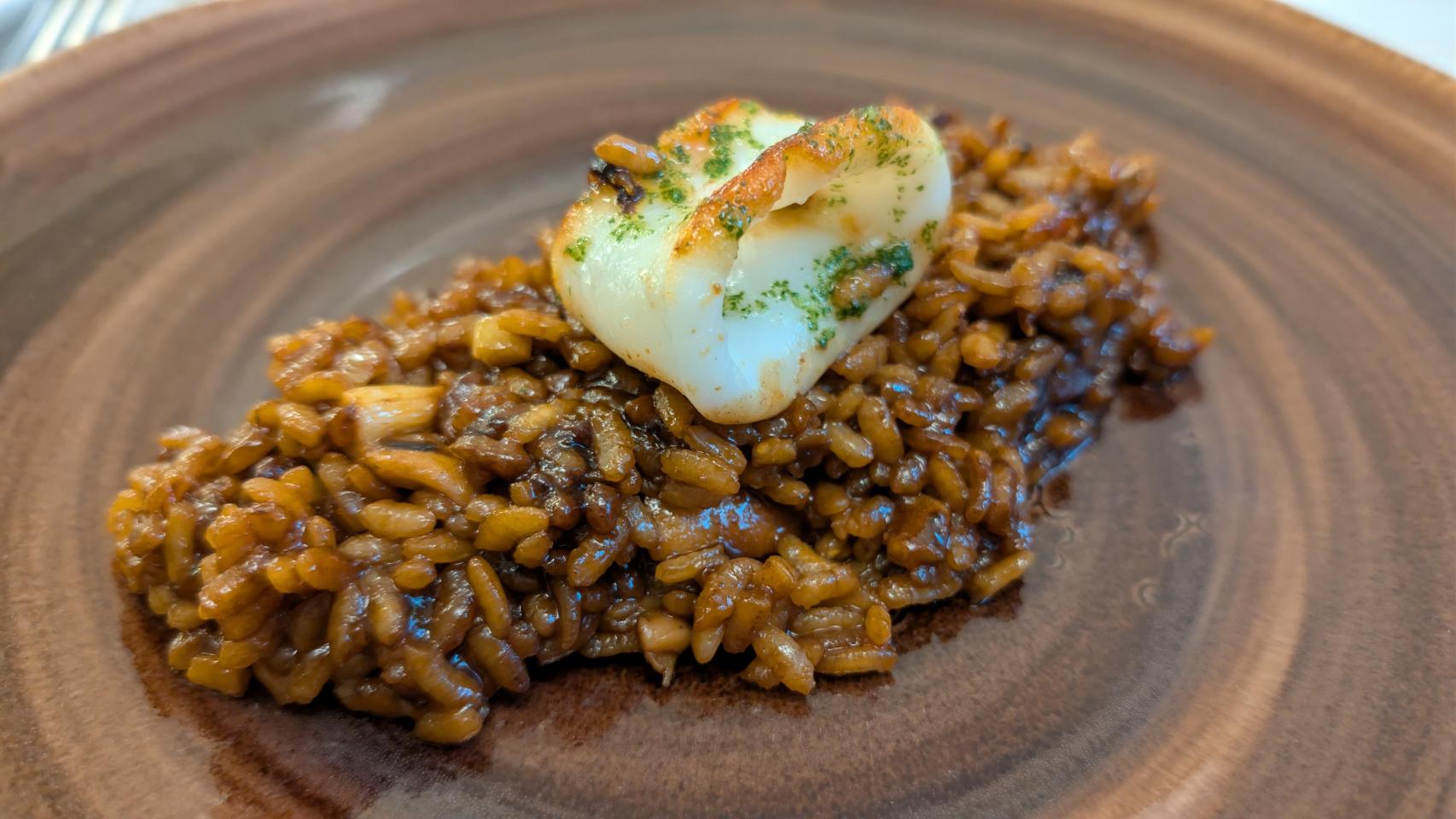 El plato de arroz que protagoniza el menú diario de Rafa Molina.