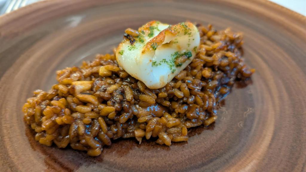 El plato de arroz que protagoniza el menú diario de Rafa Molina.