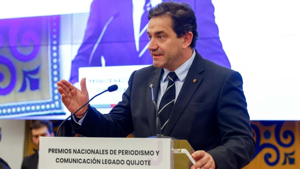 Un momento de la intervención de Miguel Ángel Valverde.