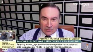 Pedro J. Ramírez este jueves durante su intervención en 'El programa de AR'.