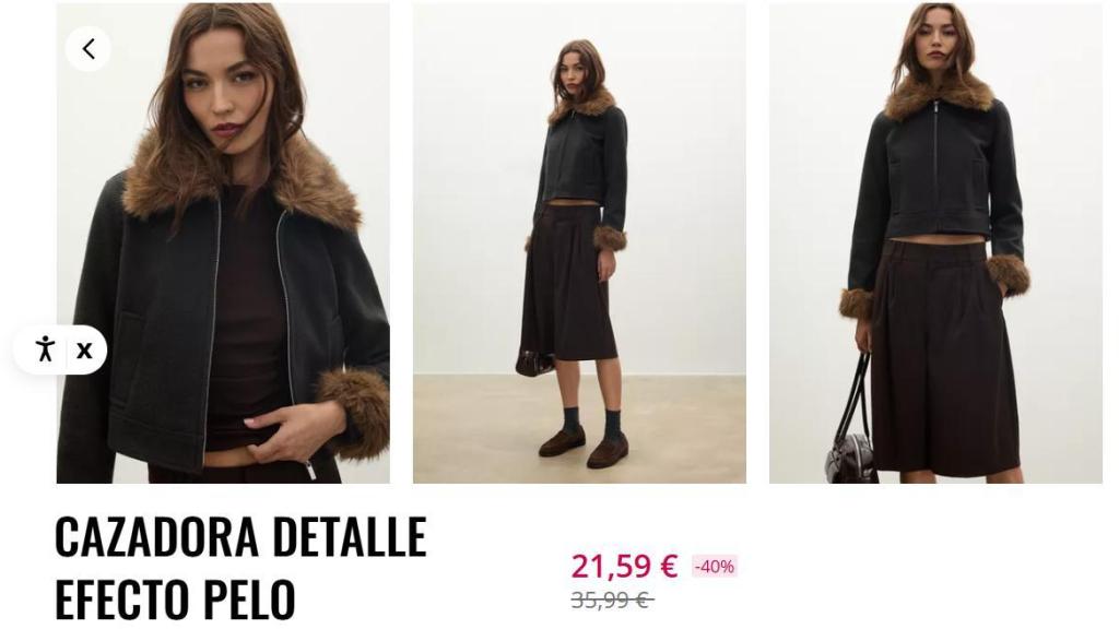 Cazadora detalle efecto pelo. REF. 5707/837/250