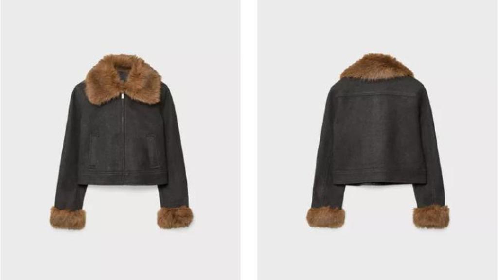 Cazadora detalle efecto pelo. REF. 5707/837/250