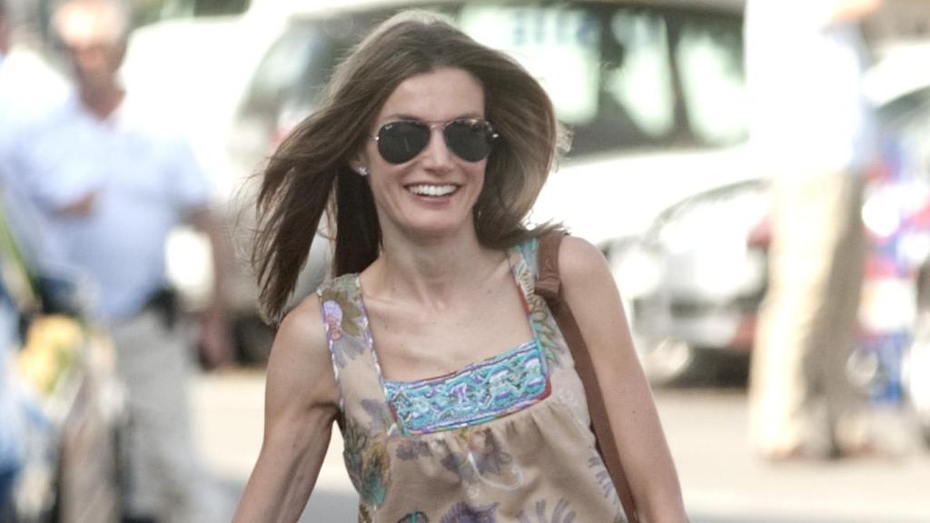 Letizia con gafas de aviador.