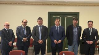 El alcalde de Salamanca, Carlos García Carbayo, en el Consejo del Diálogo Social