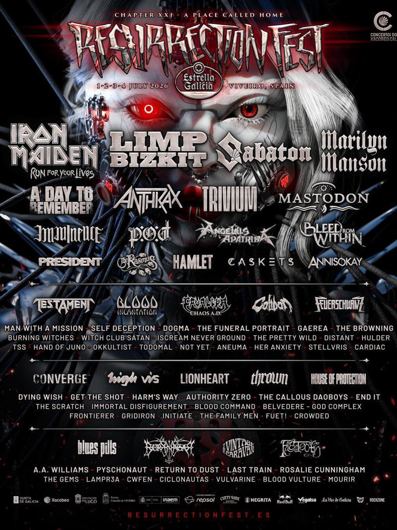 Cartel del Resurrection Fest 2026.