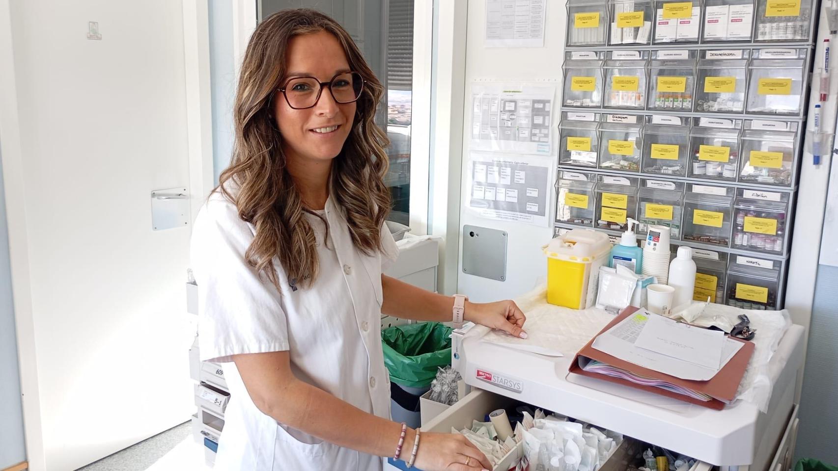 Sonsoles Rodríguez, en el Hospital de Ávila