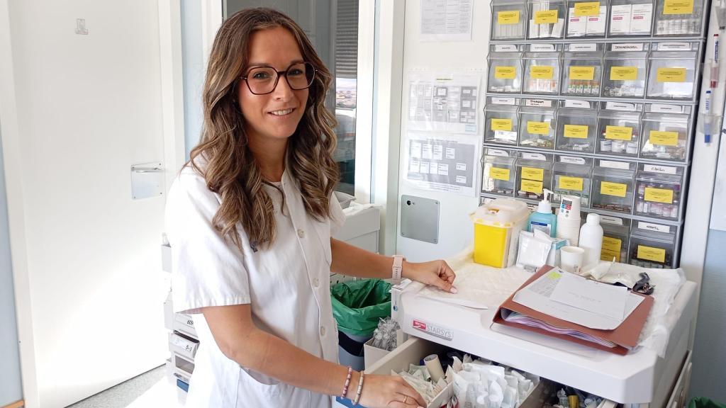 Sonsoles Rodríguez, en el Hospital de Ávila