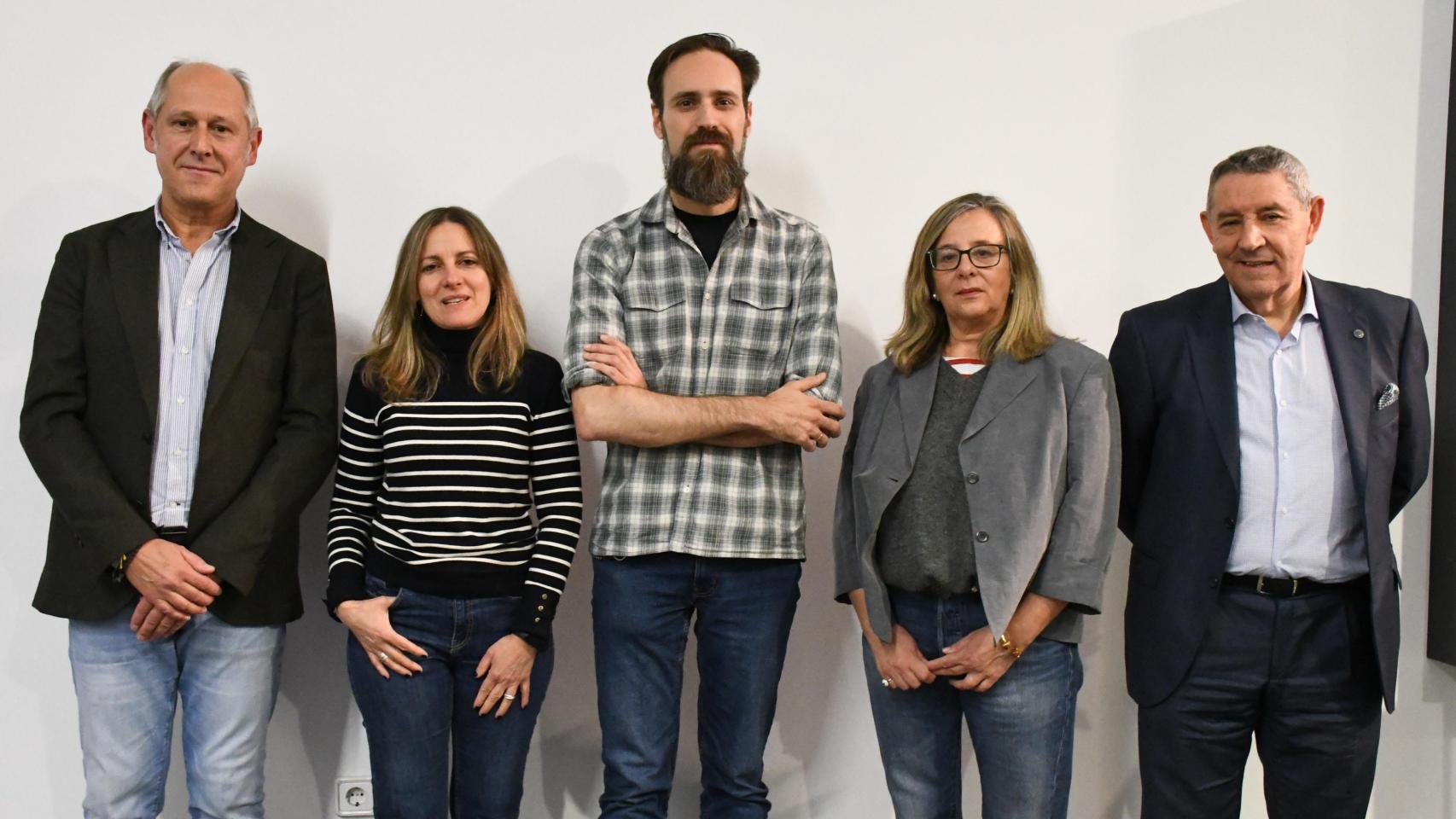 De izquierda a derecha: José Luis Arranz, Tamara Crespo, Fernando Sanz, Gracia Quintana y Luis Neira
