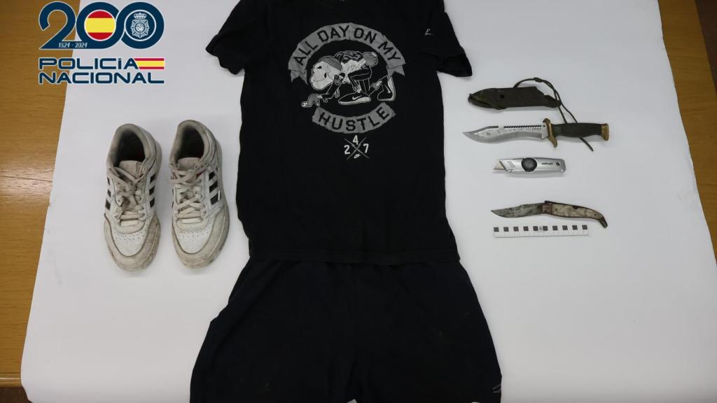 Material incautado en el domicilio del detenido.