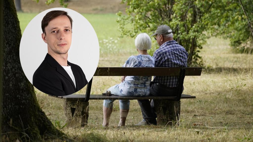 Montaje de Víctor Tostado con un matrimonio jubilado (Pixabay).