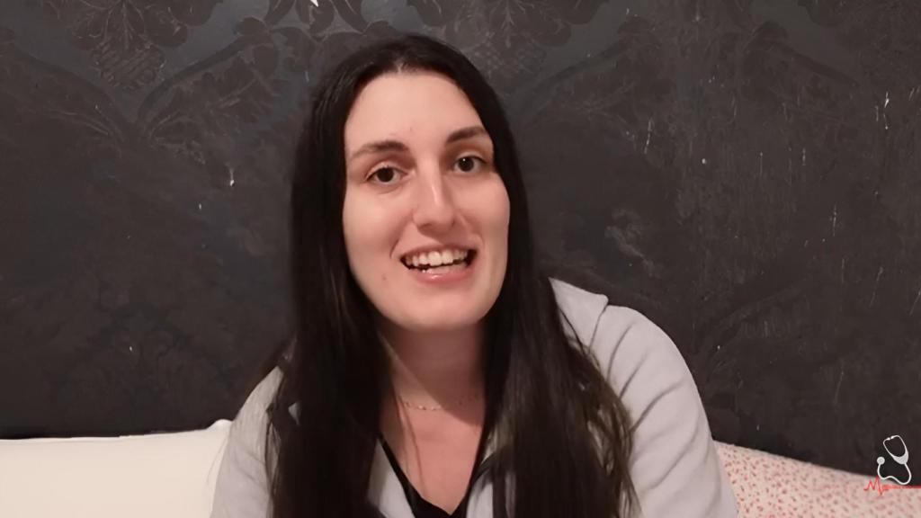Inés, médica, en un vídeo de sus redes sociales.