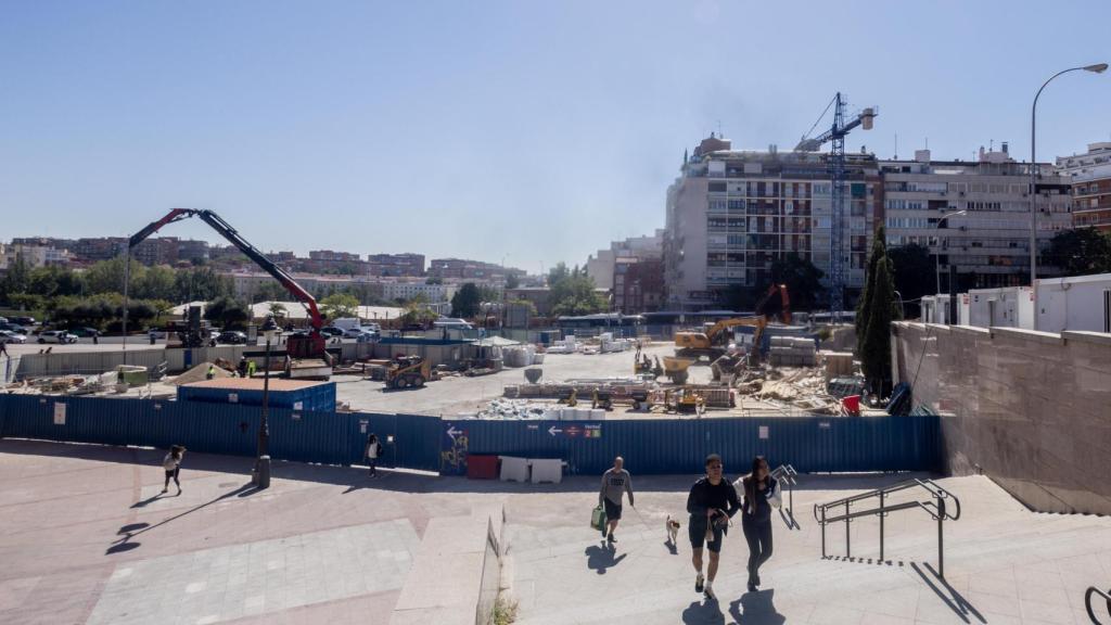 Imagen de archivo de unas obras en el distrito de Ciudad Lineal de Madrid.