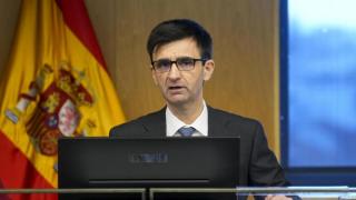 José Pablo López durante su comparecencia en la Comisión Mixta de Control Parlamentario de la Corporación RTVE y sus Sociedades en el Senado en febrero de 2025.