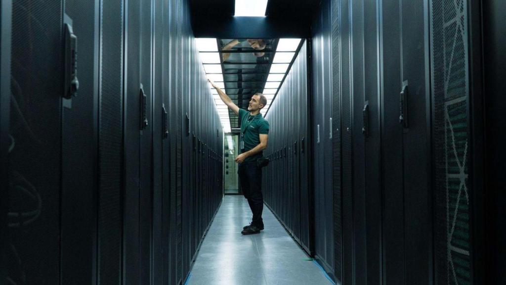 Vista del centro de datos urbano de nLighten en el distrito de Fuencarral - El Pardo.