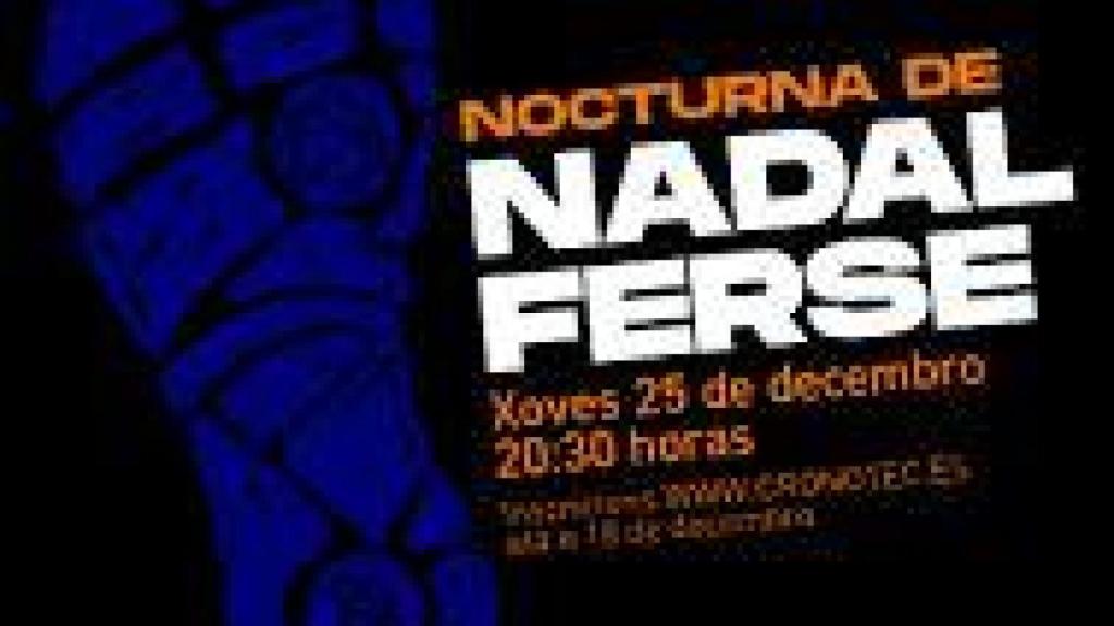 Cartel de la Carrera nocturna del día de Navidad