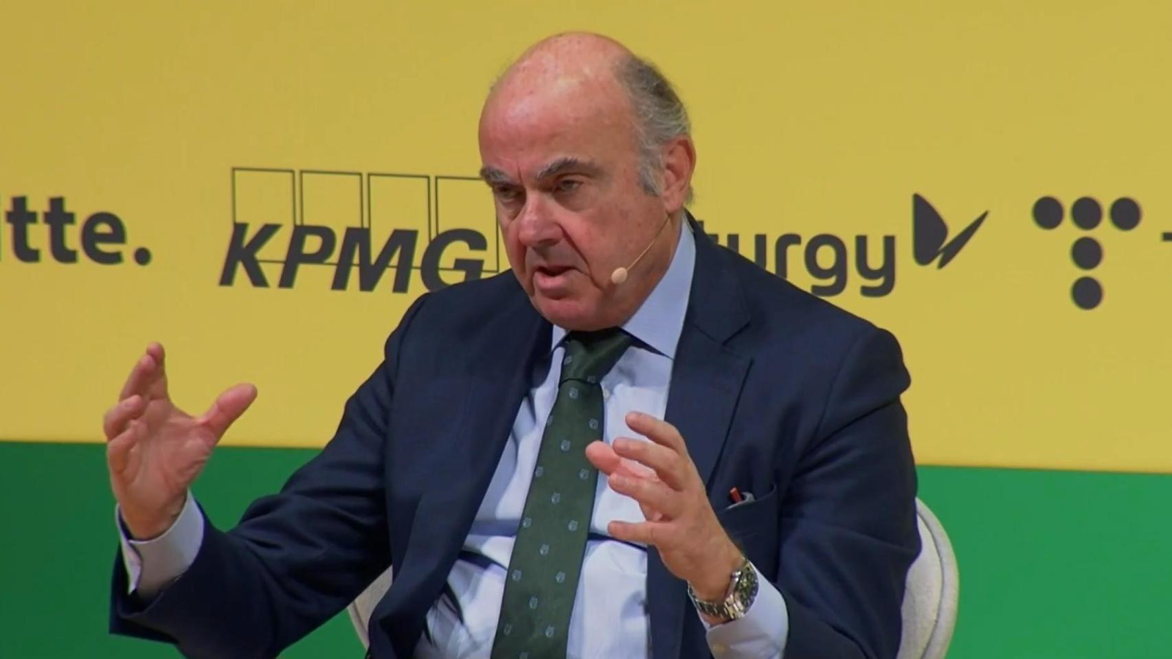 El vicepresidente del Banco Central Europeo, Luis de Guindos, en el XXIV Congreso de Directivos CEDE.