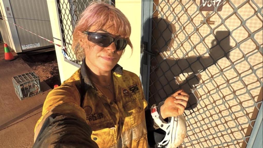 Virginia Sanz, española trabajando en las minas de Australia.