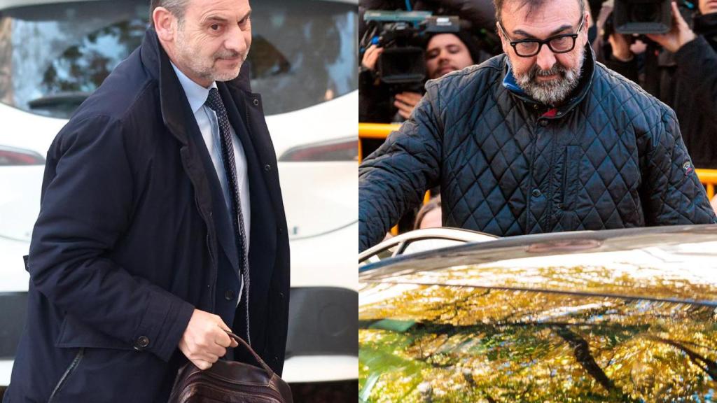 Ábalos y Koldo a su llegada este jueves al Tribunal Supremo.