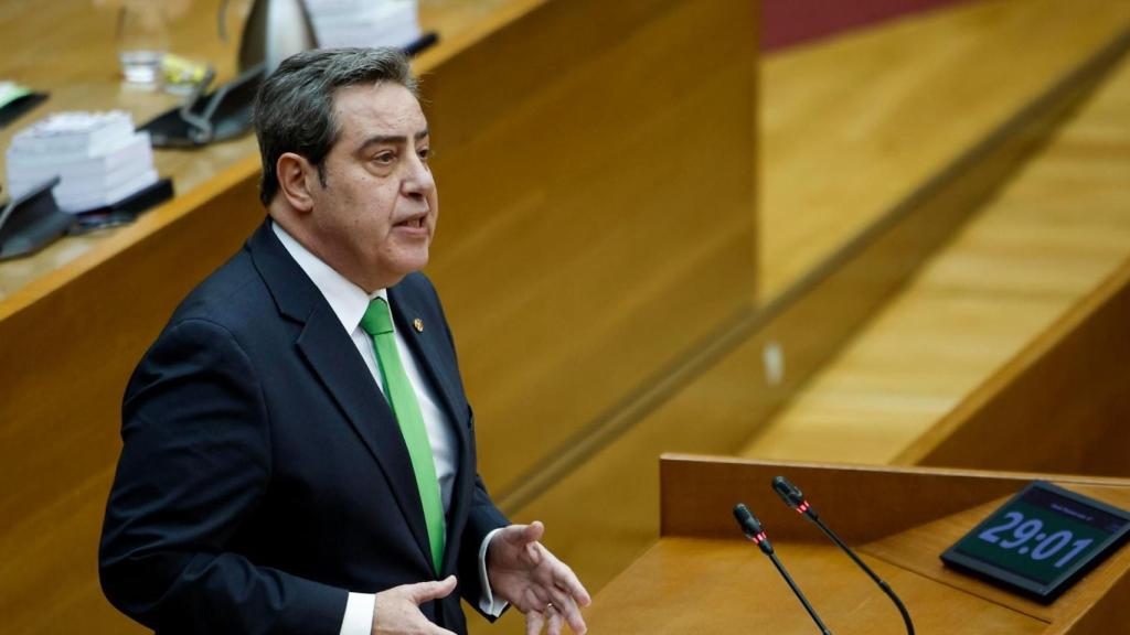El portavoz de Vox en Les Corts, José María Llanos. EFE / Biel Aliño