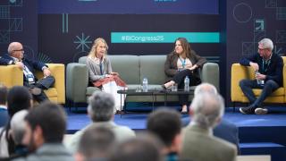 De izquierda a derecha: José Antonio González, 'business angel' y socio de Deloitte; Paloma Cañete, directora de Inversiones en Fides Capital; Paloma Castellano, directora de Wayra Spain y Aquilino Peña, cofundador y Managing Partner de Kibo Ventures, en BIGBAN Investors Congress celebrado este 27 de noviembre en Valencia.