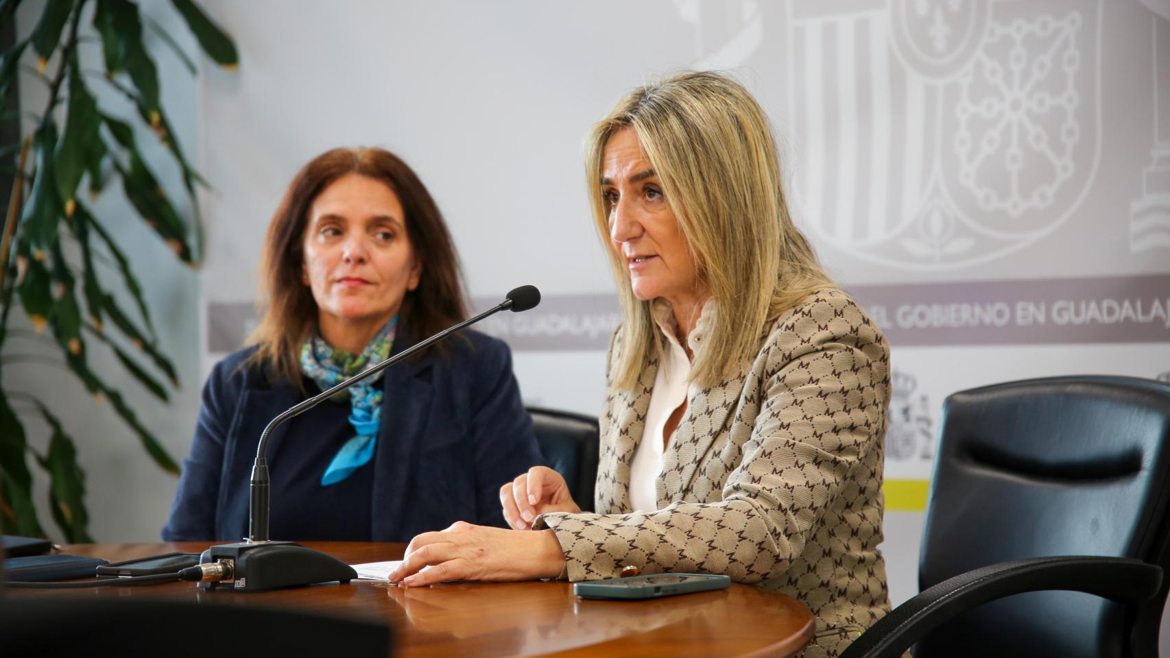Milagros Tolón en Guadalajara. Foto: Delegación del Gobierno.
