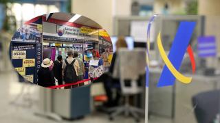 Montaje de una administración de Loterías y una oficina de la Agencia Tributaria (Europa Press).