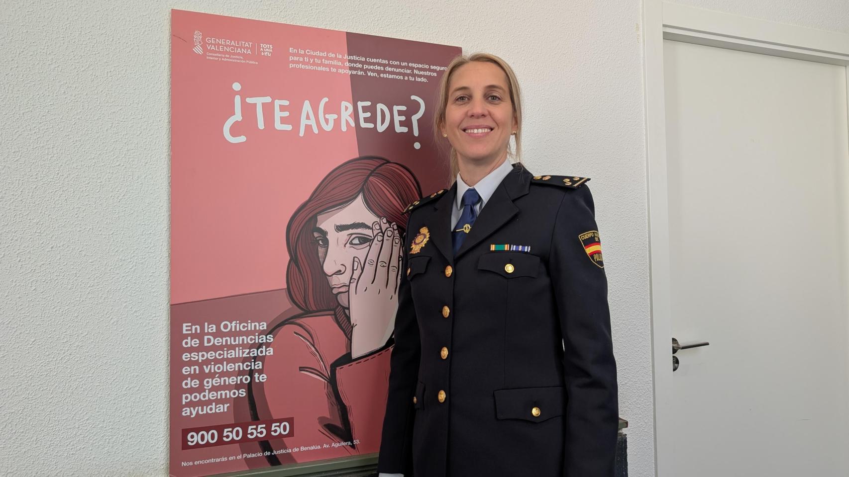Verónica Gómez Huerga, inspectora de Policía Nacional y coordinadora de la Oficina de Denuncias y Asistencia a Víctimas de Violencia de Género de Alicante.
