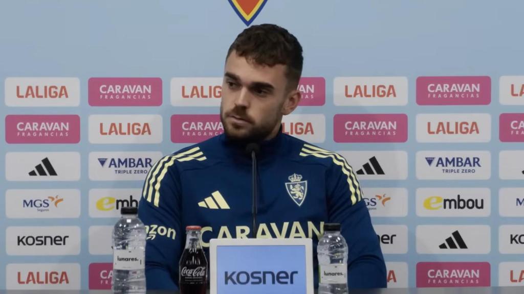 Soberón en rueda de prensa.