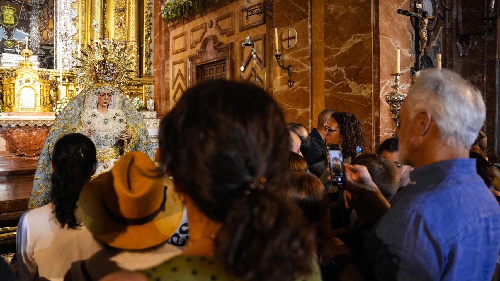 Imagen de la Esperanza Macarena tras su sonada restauración.