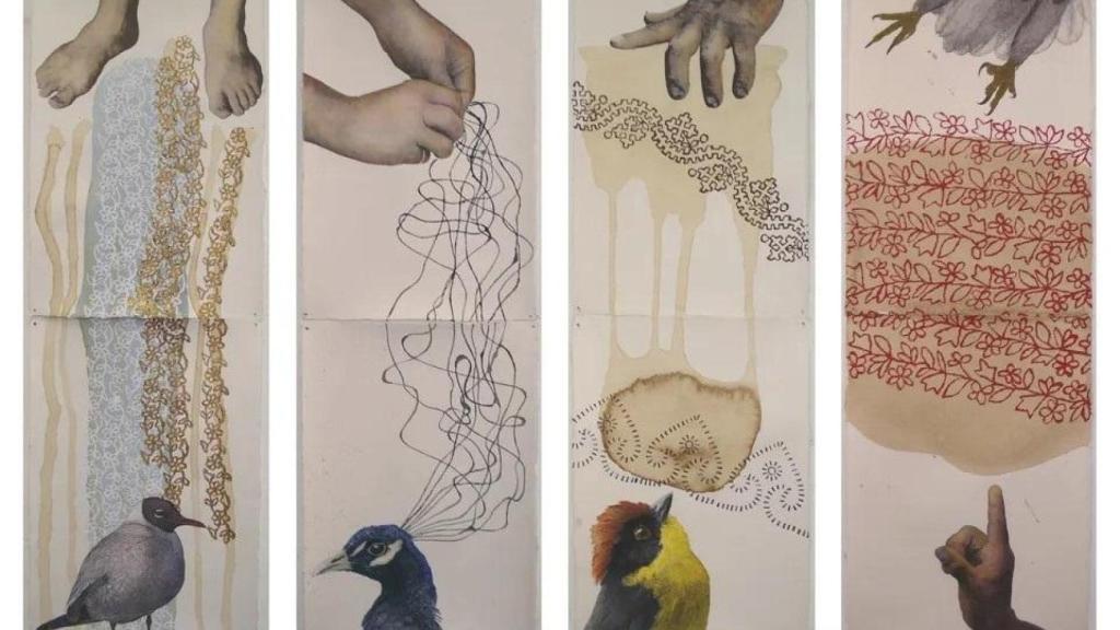 José Freixanes, 'Lenguaje con pájaros'. Foto: José Luis Oubiña