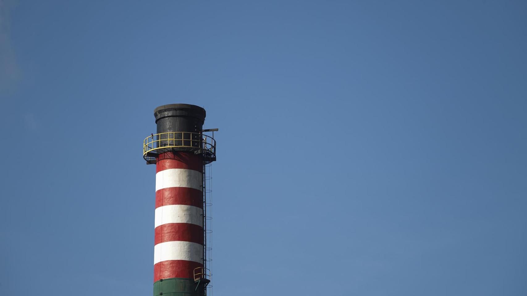 La fábrica de ENCE en Pontevedera durante una jornada de huelga de trabajadores de ENCE Pontevedra, a 30 de enero de 2025