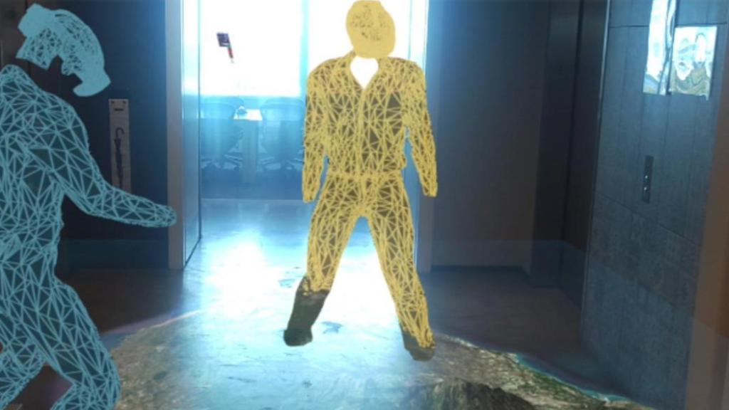 Vista de la IA en el interior del simulador.