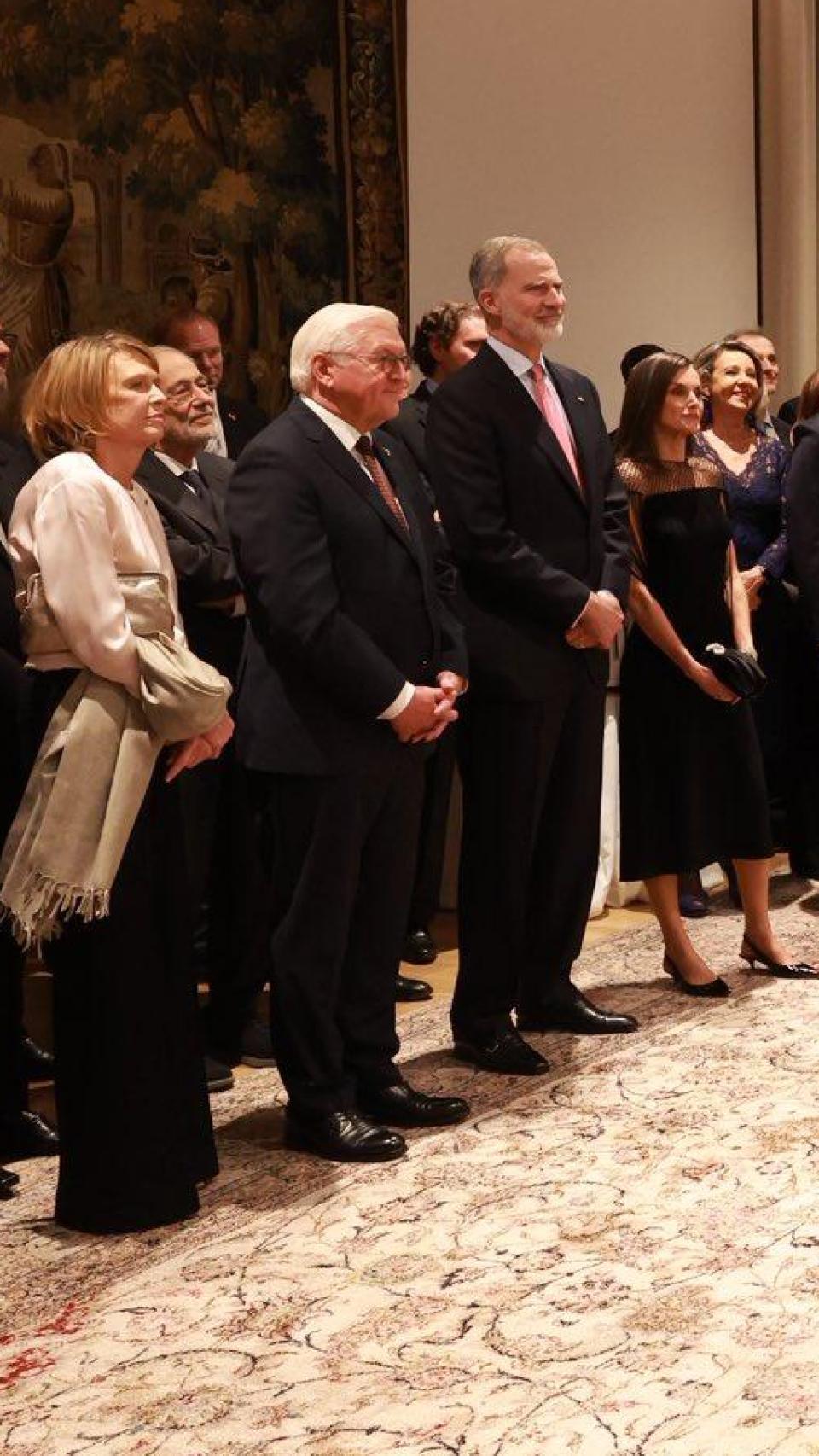 Los reyes de España junto al presidente y la primera dama de Alemania.